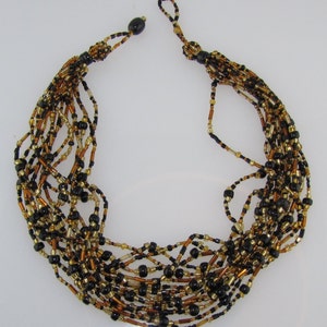 Black and Gold Necklace image 3