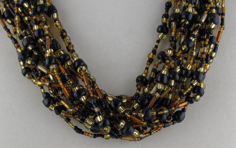 Black and Gold Necklace image 2