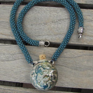 Sun Moon Vessel Kumihimo Necklace image 4