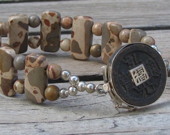 African Map Jasper Bracelet