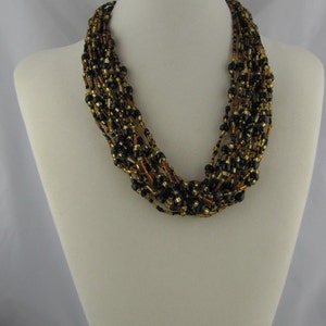 Black and Gold Necklace image 1