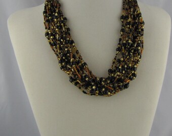 Black and Gold Necklace