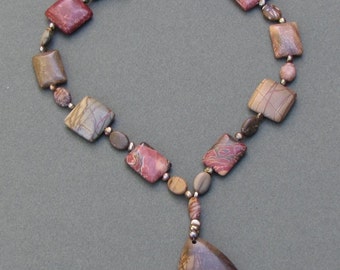 Jasper and Pearl Necklace