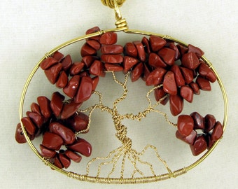 Jasper Tree of Life Necklace