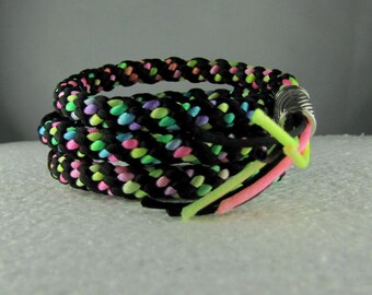 Neon Kumihimo Bracelet