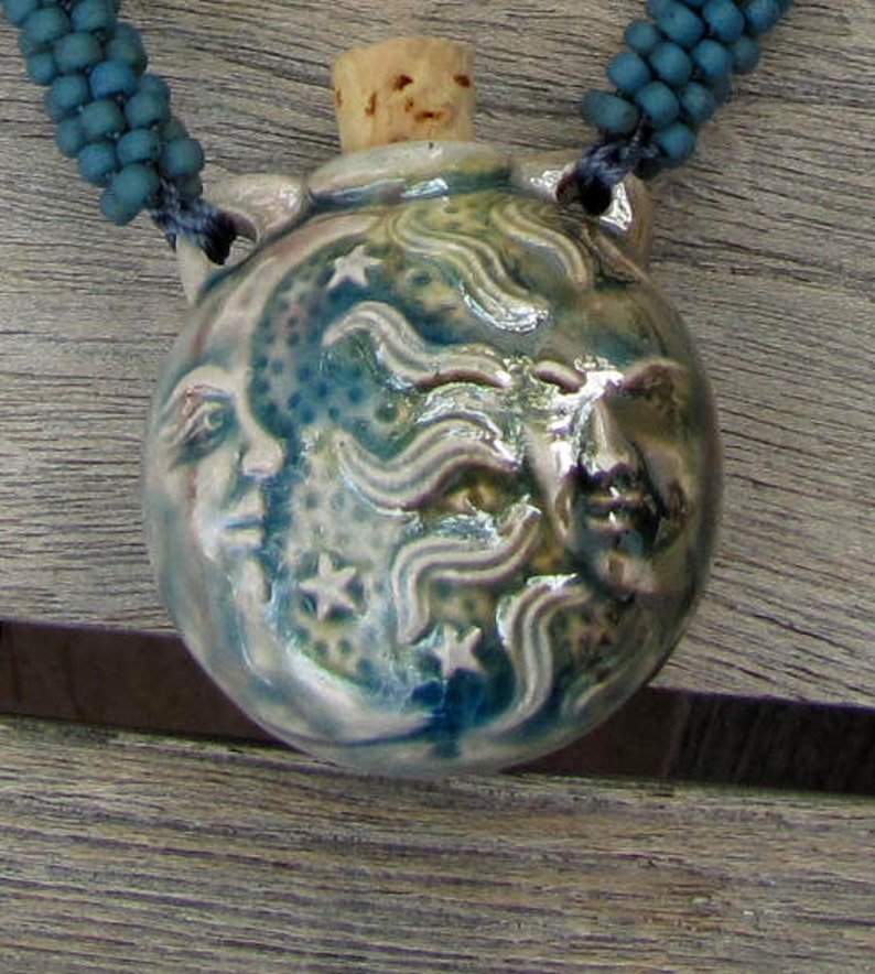 Sun Moon Vessel Kumihimo Necklace image 3