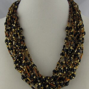 Black and Gold Necklace image 4