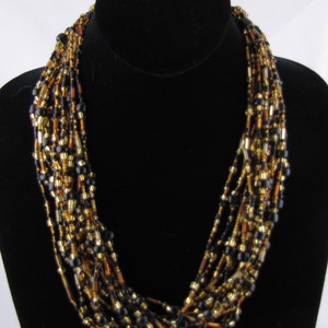 Black and Gold Necklace image 5