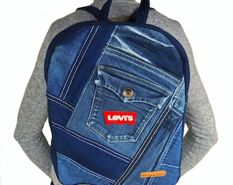 ?Adrienne Vittadini Denim Blue Backpack? Adrienne Vittadini Blue Denim Backpack Large Fashion | eBay main image 3