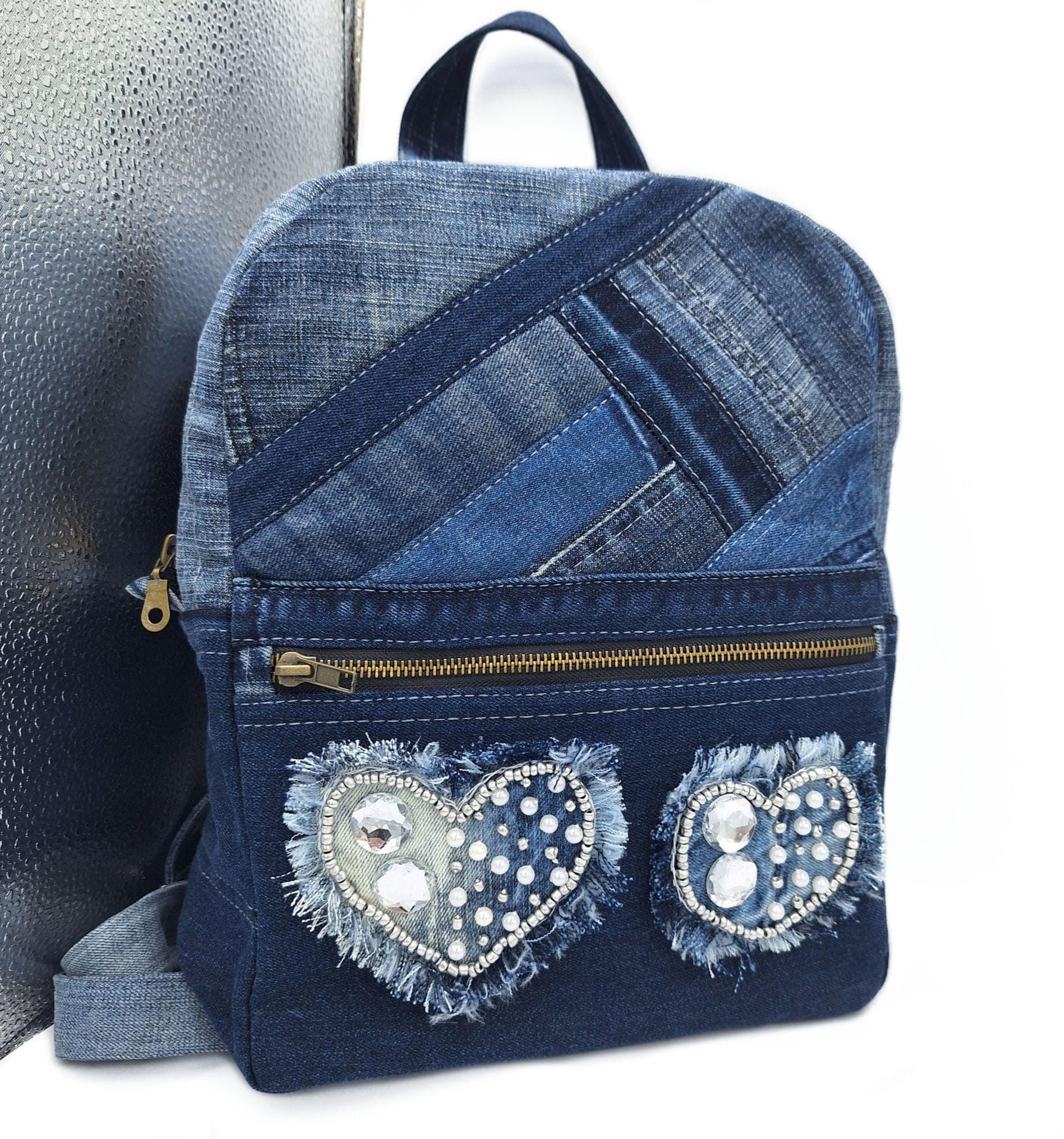 バッグ LEVI'S BIG-E DENIM POUCH 1970s Vintage 1960/1970's Levi's “Big E” Denim Backpack – La Lovely Vintage