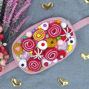 Eco Leather Cake Fanny Pack: Novelty Food Purse, Handcrafted Decor