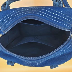 Denim Crossbody Bag Upcycled Jean Bag Zipped Denim Recycled Crossbody Bag Upcycle Jean Shoulder Levi Jean Bag Upcycle Purse Made Out of Jean image 13