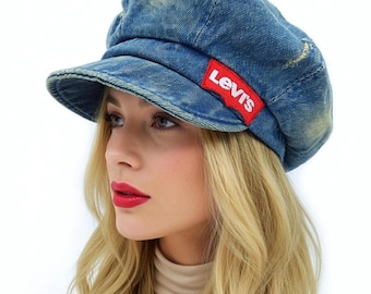 Vintage Levi's Orange Tab Denim Conductor Hat – USA Made RARE 70s