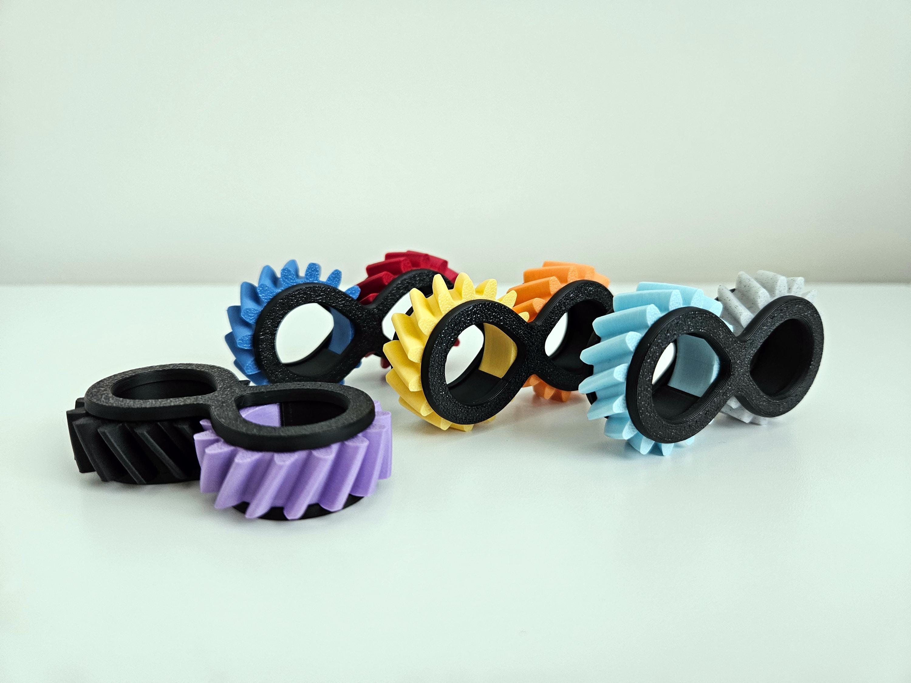 Infinity ∞ Fidget Gear Wheels – Mechanical Desk Toy With Infinity Base ...