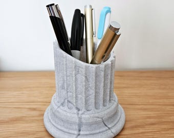 Porte-stylo pilier grec organisateur de bureau colonne grec ancien pot à crayons colonne support porte-stylo pilier grec ancien porte-stylo pilier cadeau unique
