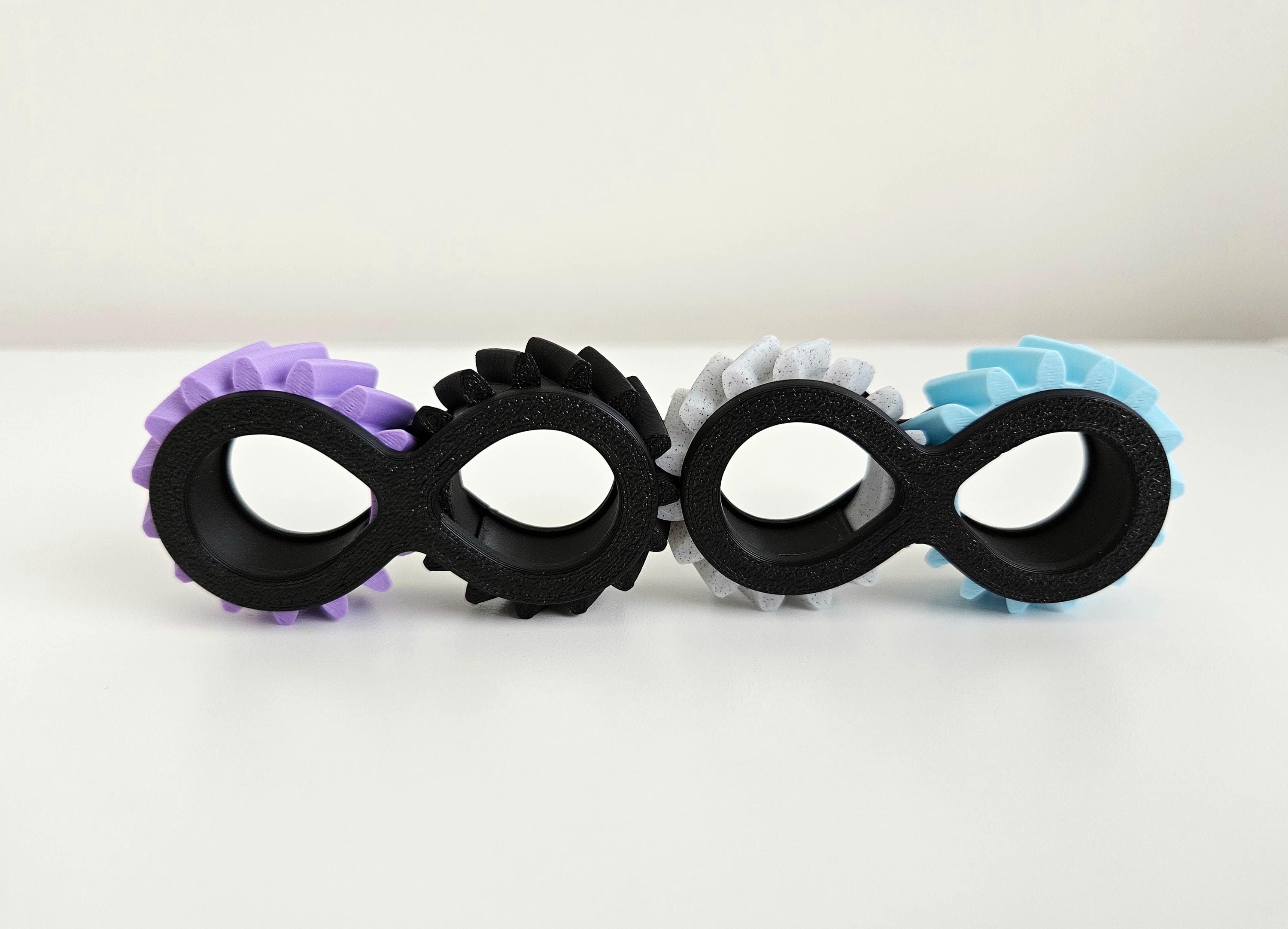 Infinity ∞ Fidget Gear Wheels – Mechanical Desk Toy With Infinity Base ...