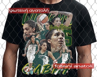 Gabby Williams Shirt Unique Gift for Mom Dad Him Her | BasketBall DTG Print Graphic Tee | Handmade Unisex Cotton T-Shirt | Trendy Clothing