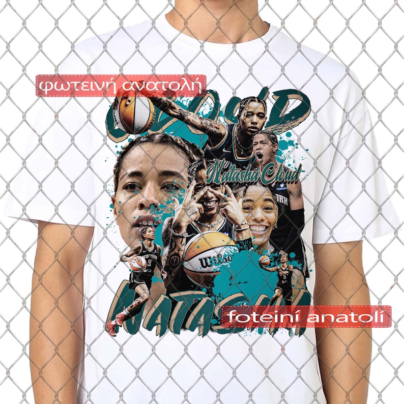 BasketBall Graphic T-Shirt | Natasha "Tash" Cloud Tops Tees | Clothing Dress Retro Natasha Cloud Shirt | Food Lover Gift | Teacher Gifts | Gifts For Mom For Dad | Gifts For Women | Gifts For Man | Gifts For Family | Christmas Gifts | Birthday Gifts | Natasha Cloud Art Shirt Jumper Merch Short Long Sleeve | Bestseller Trending Style | Artistic TShirt  Popular Now Vintage Tee Natasha Cloud Bootleg Shirt Point guard / #9 American professional basketball player for the New York Liberty Fan Apparel