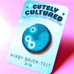 Biology non Enamel Pin, Kirby Bauer Test, Antibiotic Susceptibility Test, Microbiology Gift, Lab Scientist Gift, Medical Lab Pin, Lab Tech
