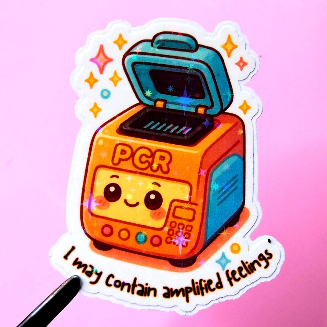 Holographic PCR Cycler Sticker 