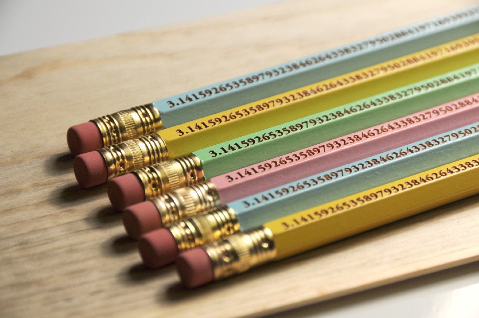 Perfect for Pi Day the Pi Pencil to 96 Digits 6 Pack Look Etsy