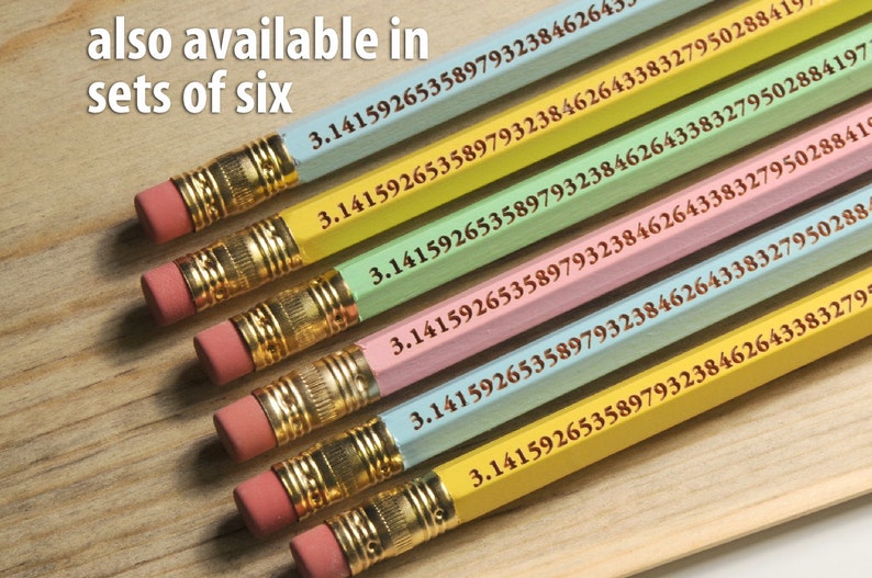 The Pi Pencil Pi Day Class Pack 30 or More Pencils Pi Pencils image 1