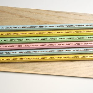 Perfect for Pi Day The Pi Pencil to 96 digits 6 pack Look Smarter for Pi Day Pi Pencils image 3