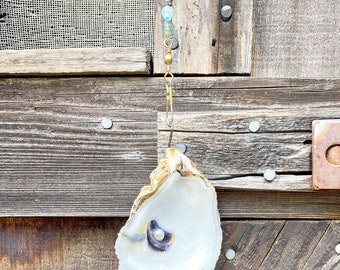 Oyster Shell Fan/Light Pull - seafoam green