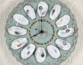 Oyster Shell Wall Clock