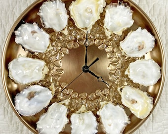 SALE - Oyster Plate Wall Clock