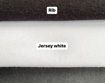 Cotton jersey knit fabric, by the yard