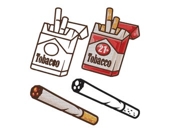 cigarette embroidery Cigarette Box Embroidery Design – Tobacco Applique (6 Sizes) (Digital  Download)