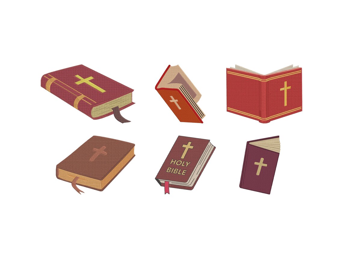 Bible Machine Embroidery Design, Holy Bible Book Embroidery, Mini Bible ...