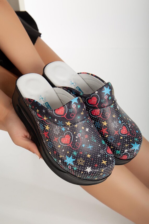 Women's Orthopedic Nurse Clogs Comfortable Non-Slip Ideal for Hospital  Clinic Use