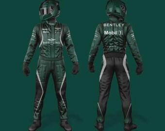 Custom Made Go Kart Race Suit F1 (SUMMER & WINTER) CIK Level 2 with option to add your names, logos, flags, labels with free shipping