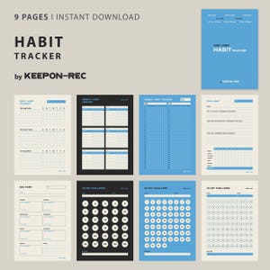 Printable Habit Tracker: Weekly & Daily Goal Planner (Digital Download)