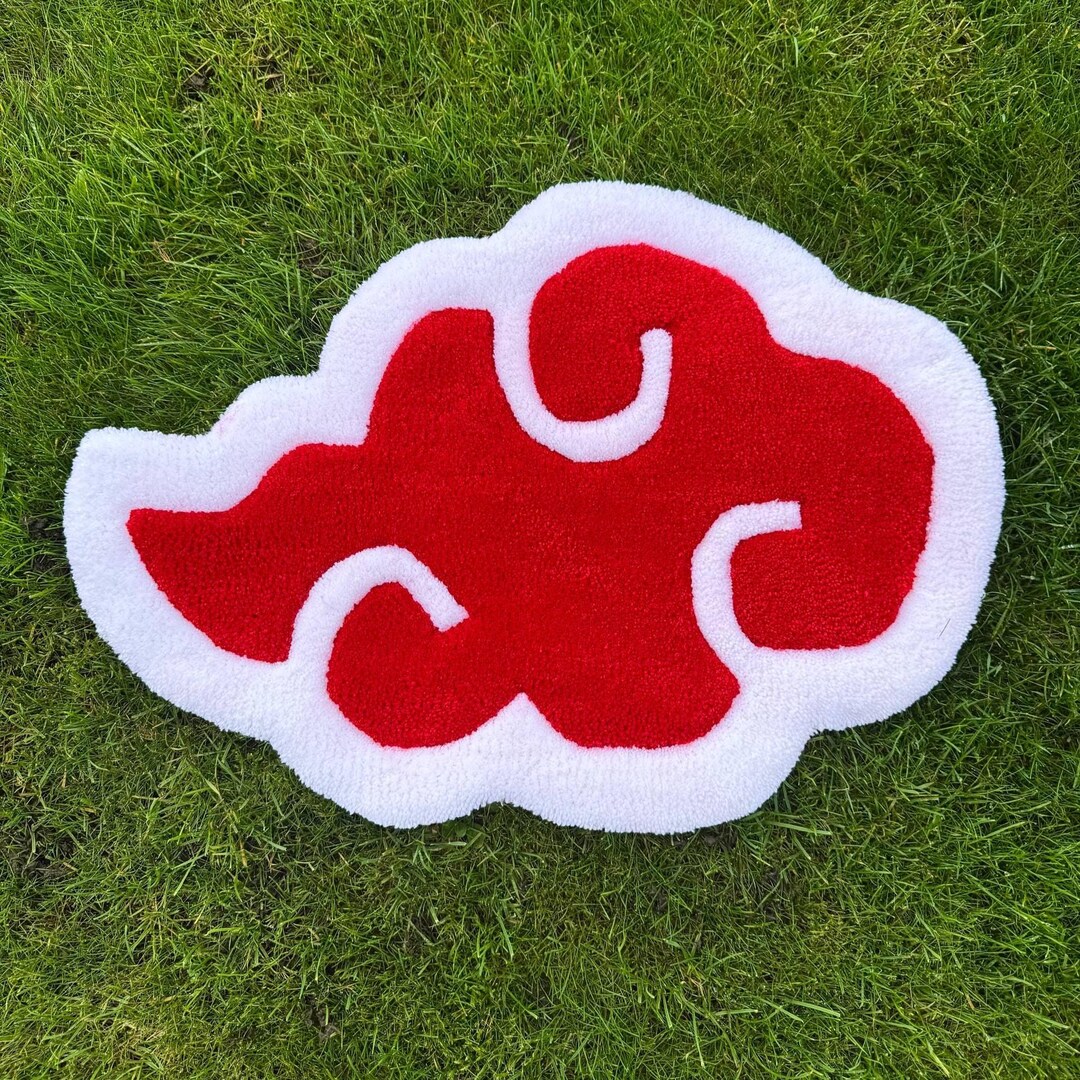 Tufted Rug - Akatsuki Cloud: Handmade Anime Gamer Decor, Home Decor ...