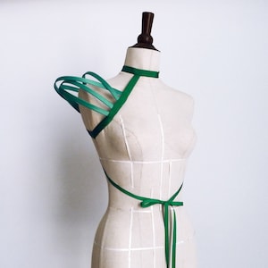 Female Green Crinoline Cage Shoulder Right Shoulder/ Burningman / Fetish/ Burlesque Mono Cage Shoulder/ Cosplay Cage Shoulders/ image 1
