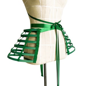 Emerald Green Panniers/ Burlesque Panniers/ Fetsish Panniers/ Halloween Panniers/ Christmas Panniers/ Cosplay Panniers/ Easter Panniers image 1