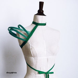 Female Green Crinoline Cage Shoulder Right Shoulder/ Burningman / Fetish/ Burlesque Mono Cage Shoulder/ Cosplay Cage Shoulders/ image 5