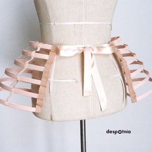 Light Nude Cage Shoulders & Panniers Set / Burlesque Pannier / Fetish / Circus Panniers / Burningman/ Halloween Panniers/ Valentines Set image 6