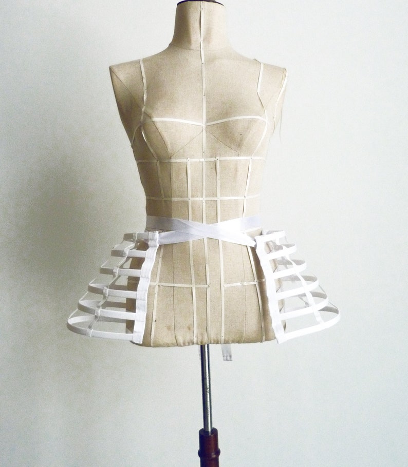 White Panniers/ Burlesque Panniers/ Bridal Crinoline/ - Etsy