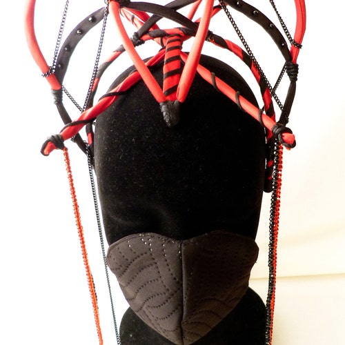 Red Queen Headpiece /Valentines Headpiece/ Christmas Headpiece / shops Alice In Wonderland Headpiece/ Burlesque Headpiece/Halloween