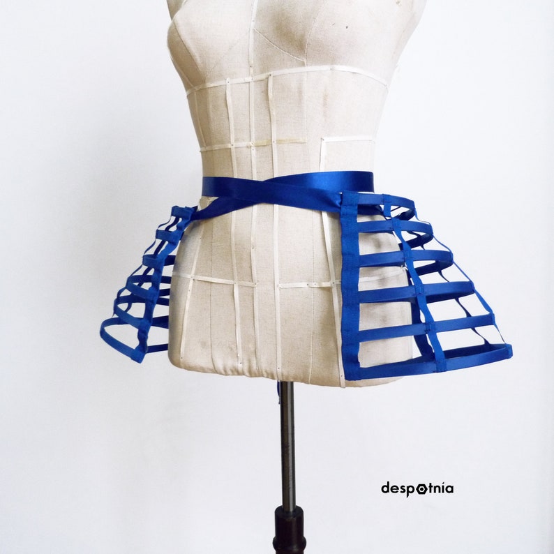 Royal Blue crinoline Panniers/ Burlesque Panniers/ Burningman/ Cosplay/ Kawaii/ Fetish Panniers/ Xmas Panniers image 2