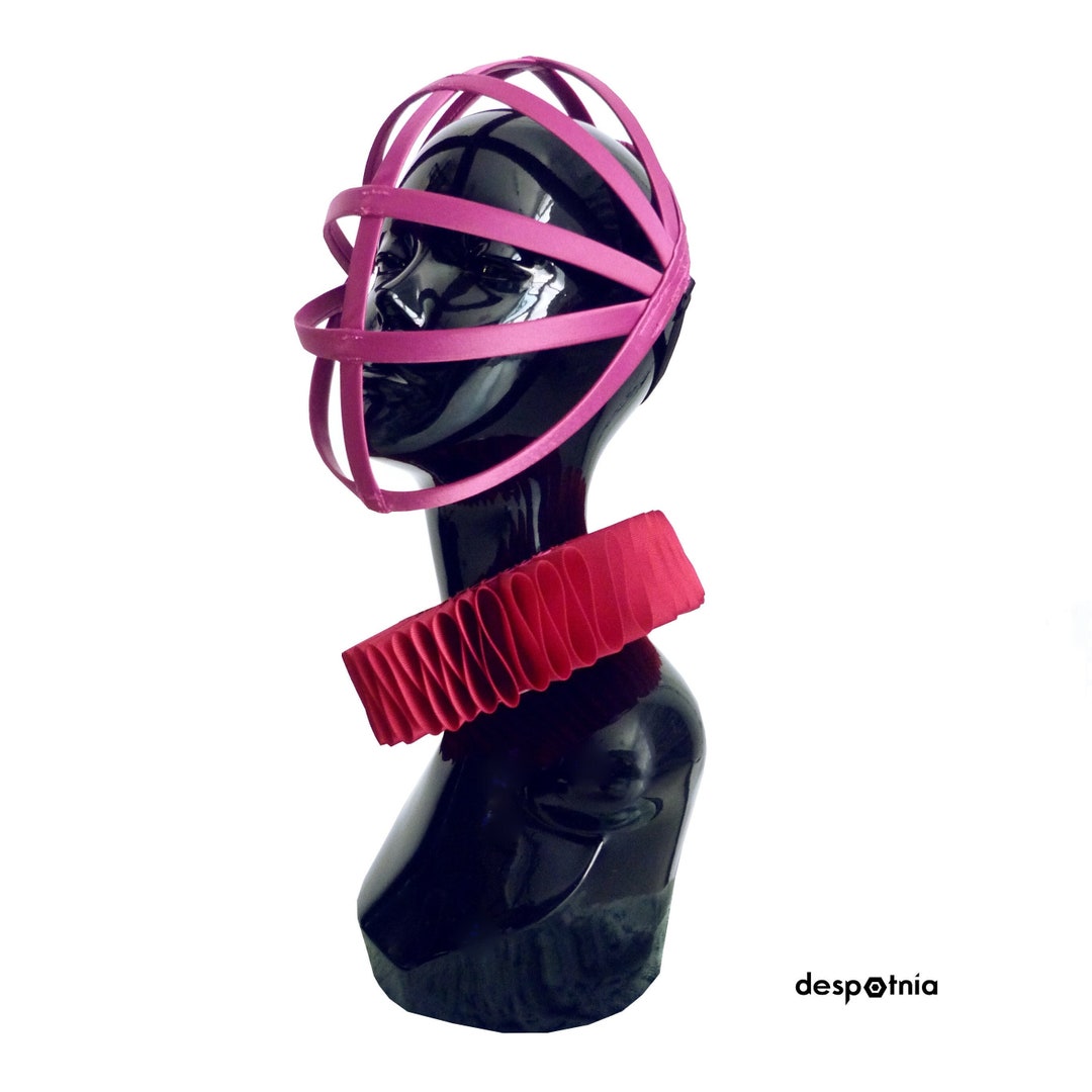 Geiths Mask Orchid Flower Cage Mask / Burningman Mask / Burlesque Mask / Fetish ...