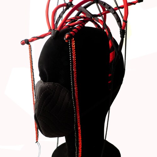 Red Queen Headpiece /Valentines Headpiece/ Christmas Headpiece / shops Alice In Wonderland Headpiece/ Burlesque Headpiece/Halloween
