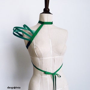 Female Green Crinoline Cage Shoulder Right Shoulder/ Burningman / Fetish/ Burlesque Mono Cage Shoulder/ Cosplay Cage Shoulders/ image 2