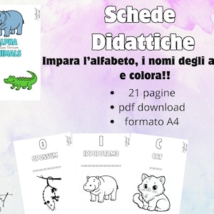 Alpha Animals- primo libro di ABC- Italiano