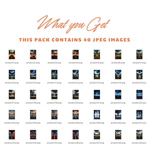 May include: A collection of 40 digital images featuring a variety of abstract backgrounds with a road leading into the distance. The backgrounds include a variety of colours and textures, including blue, orange, and black.