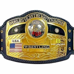 NWA Domed Globe Championship Title Belt -Limited Edition Collector&#39;s Item